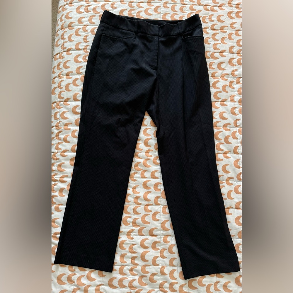 Like New Ann Taylor Black Pinstripe Suit Pants Trouser Size 6P
